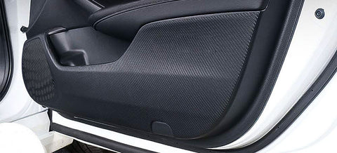 Carbon Fiber Texture Side Door Anti Kick Pad Threshold Guard Stickers Protector Film Trim Decals 4pcs for Honda Accord 10th Gen 2018 2019 2020