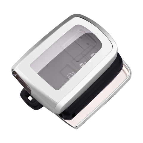 Silver TPU Remote Smart Key Fob Cover Protector For Toyota 4Runner Tacoma Camry