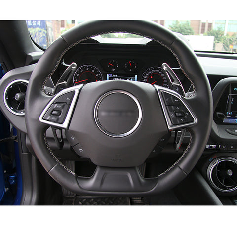 Black Alloy Steering Wheel Extension Paddle Shifter For Chevy Corvette Camaro