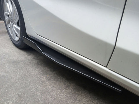 Carbon Fiber Pattern Universal Rear Side Skirt Rocker Winglets Splitters Extensions Diffusers Lip Winglet Body Kit Compatible With Most Cars