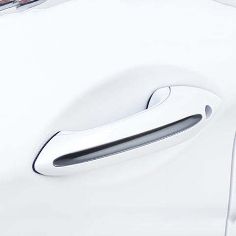 Black Door Handle + Door Edge Guard Cover Trim For BMW 5 series F10 2011-2017