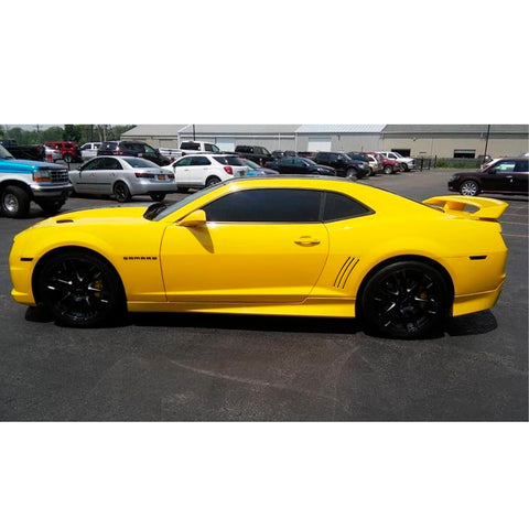 For Chevrolet Camaro 2010-2015 Matte Black Side Body Vent Strip Insert Decals 6X