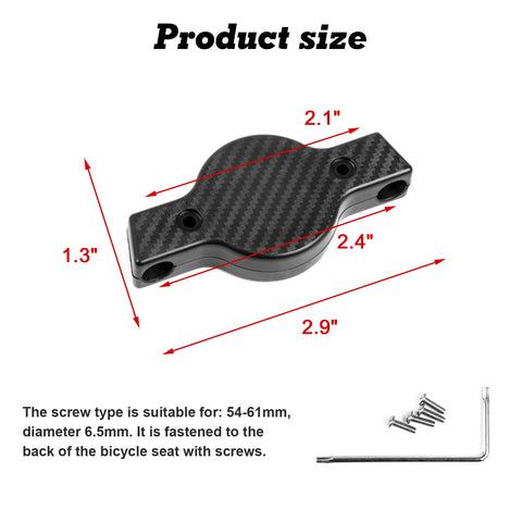 Carbon Bicycle Saddle Hidden Airtag Anti-theft Tracker Protective Cover Holder