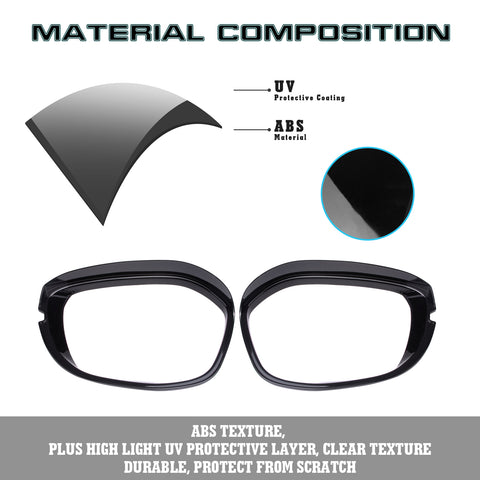 2Pcs Gloss Black Mirror Rear View Bezel Molding For Honda Civic 11th Gen 2022+