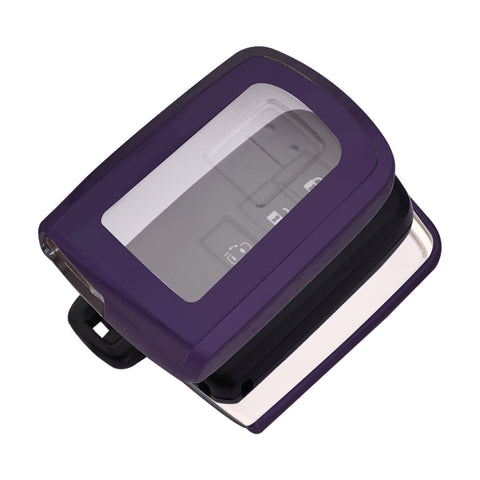 Purple Black Anti-dust Smart Key Fob Shell For Toyota Tacoma Camry 2 3 4 Button