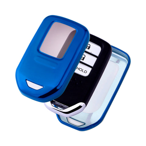 TPU Blue Shockproof Smart Key Fob Holder For Honda Honda CR-V CR-V FIT Civic