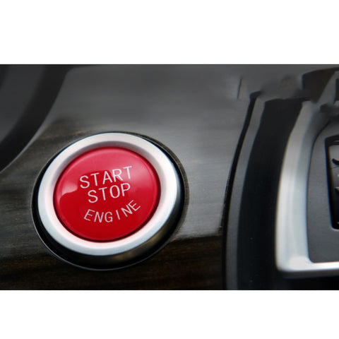 Glossy Red Engine Start Button Cover Trim For BMW 4/5/6/7 Series F01 F02 F10 F11