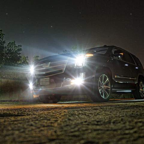 6pcs Xenon White LED Front Fog Light DRL Driving Lamp Package Kit for Cadillac Escalade 2007-2014