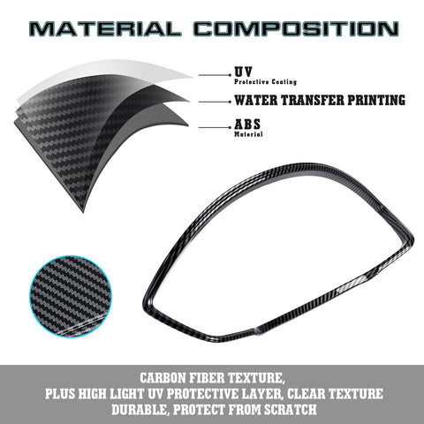 Carbon Fiber Pattern Interior Dashboard Cover Trim For Honda Civic 11th Gen 2022+