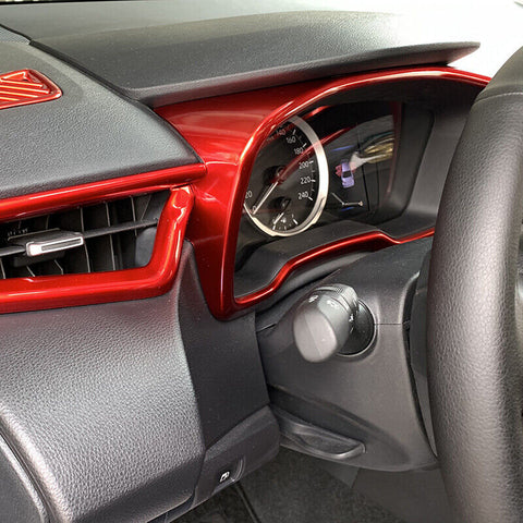 Sporty Racing Red Dashboard Instrument Cover Trim For Toyota Corolla 2020-2023
