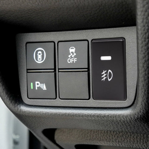 4-Pole Add-on Push Button Switch w/LED Background Lights For Honda Civic Accord