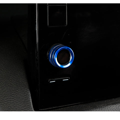 Xotic Tech 5PCS Centre Console AC Air Vent Knob Trim + GPS Navigation Knob Ring Cover Decoration Combo Kit Compatible with Honda Civic 11th Gen 2022 (Blue)