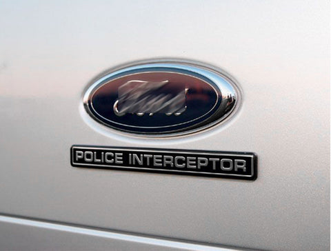 Police Interceptor Badge Metal Rear Side Emblem for Ford Explorer Crown Victoria