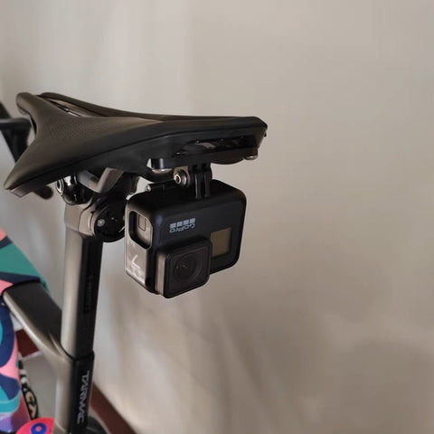 Bicycle Saddle Clamp Mount for Gopro Camera Garmin Varia RTL515 Rearview Radar