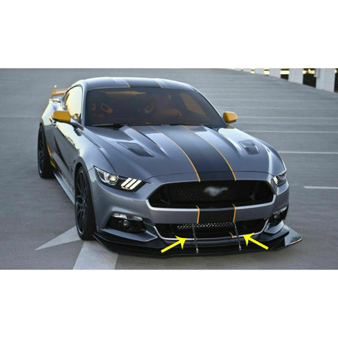 Strut Rod Carbon Pattern 8"-11" Front Bumper Diffuser Tie Bar For Subaru WRX STI