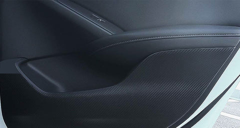 Carbon Fiber Texture Side Door Anti Kick Pad Threshold Guard Stickers Protector Film Trim Decals 4pcs for Honda Accord 10th Gen 2018 2019 2020