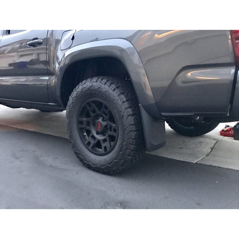 4PCS Front & Rear Mud Flap Splash Guards Fender Flare Mudguard Dirt Slush Trap Protector w/Hardware Accessories Full Set Compatible with Toyota Tacoma 2005-2015