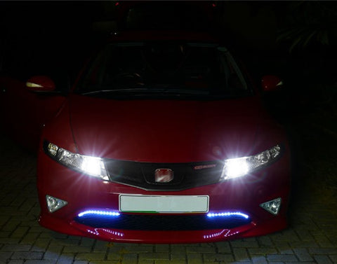 For Honda Civic 2006-2015 Super White 100W LED DRL Daytime Running Light Bulbs