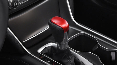 Car Interior Gear Shift Level Knob Cover Trim for Honda Accord 10th Gen 2018 2019 2020 (Red Gear Shift Knob Trim)