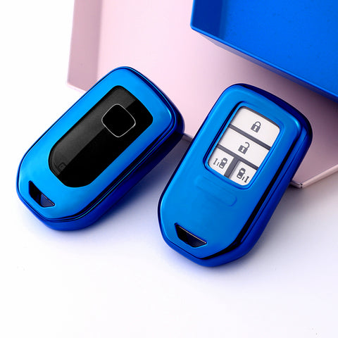 TPU Blue Shockproof Smart Key Fob Holder For Honda Honda CR-V CR-V FIT Civic