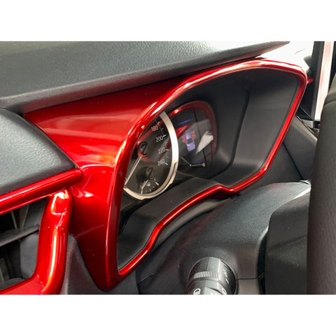 Sporty Racing Red Dashboard Instrument Cover Trim For Toyota Corolla 2020-2023