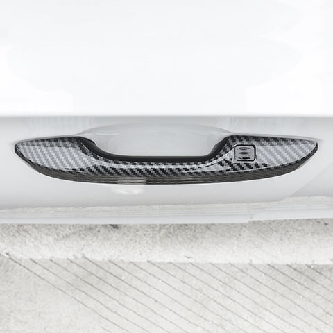 4pcs Carbon Fiber Pattern Door Handle Cover Trim For Honda Civic 11th Gen 2022