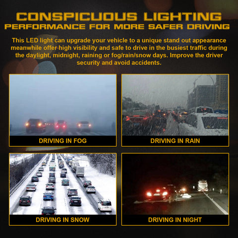 Red LED Bumper Reflector Flowing Brake Tail Light Signal For 2018-2021 Honda Accord