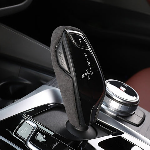 For BMW 5 7 series G32 X3 X4 2017+ Alcantara Suede Leather Gear Shift Knob Cover