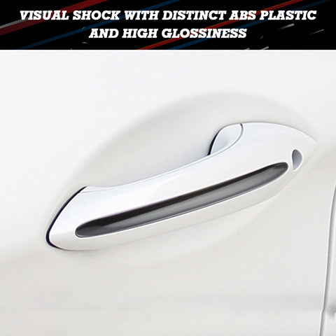 4pcs Sporty Black Exterior Door Handle Strip Cover Trim For BMW 5 Series F10 F11 F18 2011-2017