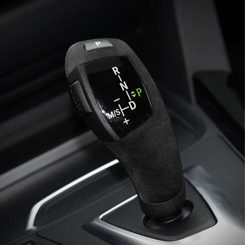 Alcantara Suede Leather Gear Shift Knob Cap Cover For 5-series X5 X6 E60 E70 E71