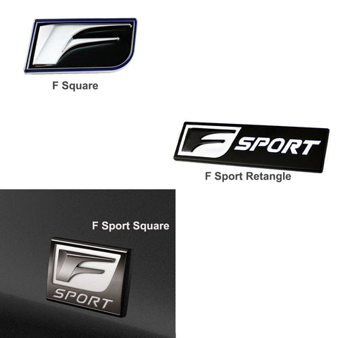 3D Metal F Sport Auto Emblem Body Trunk Lid sticker decal badge for Lexus GS200t IS200t CT200h ES300h ES350 GS F LS600h
