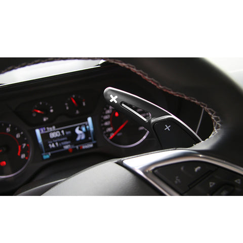 Black Alloy Steering Wheel Extension Paddle Shifter For Chevy Corvette Camaro