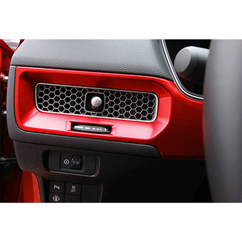 Red Sporty Race Style Center Air Vent Outlet Frame Trim For Civic 11th Gen 2022