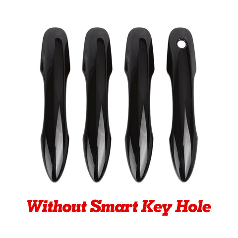 4pcs Gloss Black Side Door Handle Overlay Cover Trim For Toyota Camry XV70 2017-up (without smart key hole)