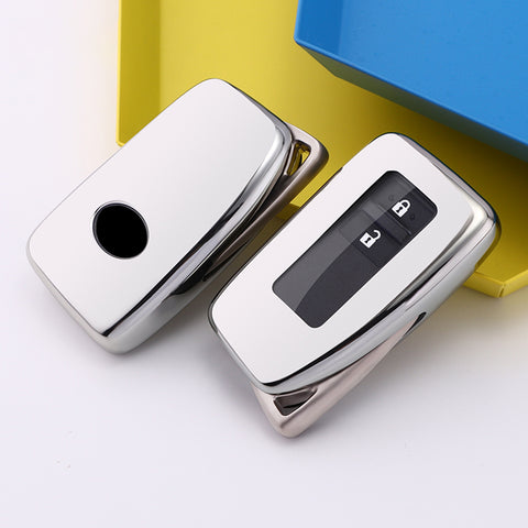 Silver Soft TPU Full Protect Smart Remote Control Key Fob Cover For Lexus NX RX 250 GS IS RC 300