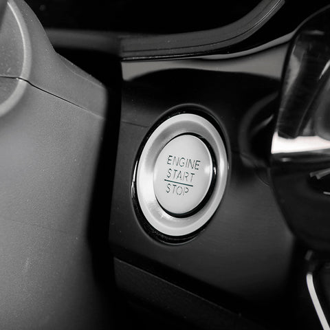 Silver Engine Start/Stop Push Button Molding Trim For Honda Civic 11th Gen 2022+