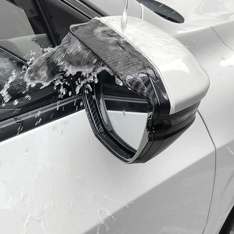 Carbon Fiber Pattern Rear View Side Mirror Cover Trim For Honda Civic 11th Gen