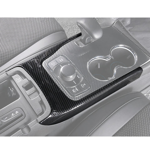 Carbon Fiber Pattern Gear Shift Box Cover Trim For Jeep Grand Cherokee 2014-2020