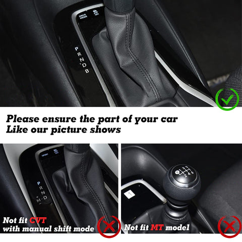 Sporty Style Red Center Gear Shift Frame Cover Trim For Toyota Corolla 2020-2022