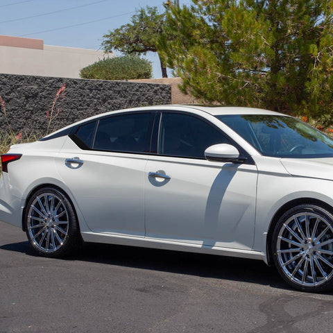 Matte Black Chrome Delete Blackout Window Cover Decal For Nissan Altima 2019-22