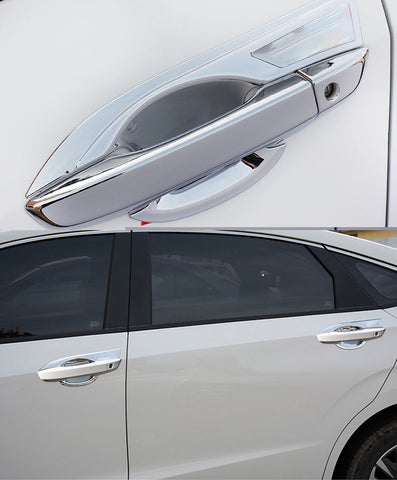 For Honda Civic 2016-2019 2020 Keyless Door Handle + Bowl Cover Trims Kit Chrome