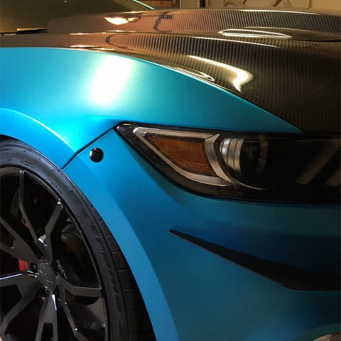 2x Universal Quick Release Bumper Fasteners Alloy Trunk Hatch Lids Kit Carbon Fiber Pattern