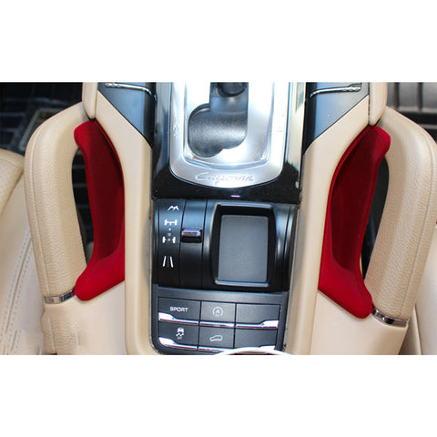 2x Red Gear Box Middle Armrest Storage Organizers For Porsche Cayenne 2011-2018