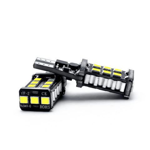 Canbus LED Reverse Back Up Light Bulb 921 912 W16W 904 906 916 White 6000K 15SMD