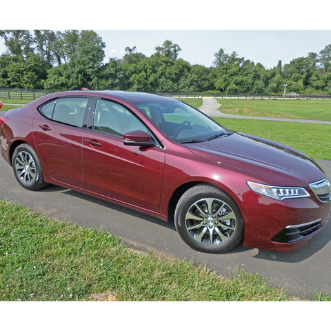 Glossy Black Chrome Delete Blackout Window Cover Sticker For Acura TLX 2015-2020