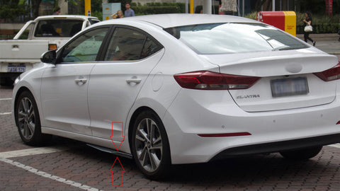 Carbon Fiber Pattern Universal Rear Side Skirt Rocker Winglets Splitters Extensions Diffusers Lip Winglet Body Kit Compatible With Most Cars