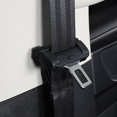 4pcs Black Safety Interior Car Seat Belt Buckle Clip Cover Sleeves Universal Fit