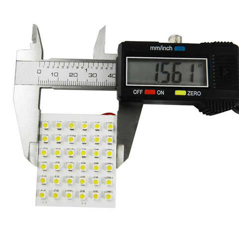 10pcs Xenon White\ Blue T10 36-SMD LED Panel Dome Light 158 168 184 194 2825 W5W