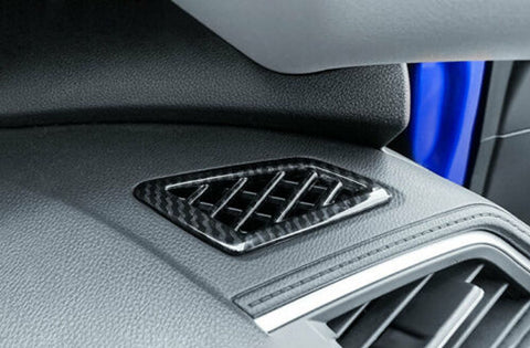 Carbon Fiber Look Dashbord ABS Air AC outlet Vent Cover Trim For Honda Civic 10th Sedan 2016-2020