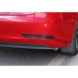 For Model 3 2017-2023 Carbon Fiber Look Rear Reflector Fog Light Bezel Cover